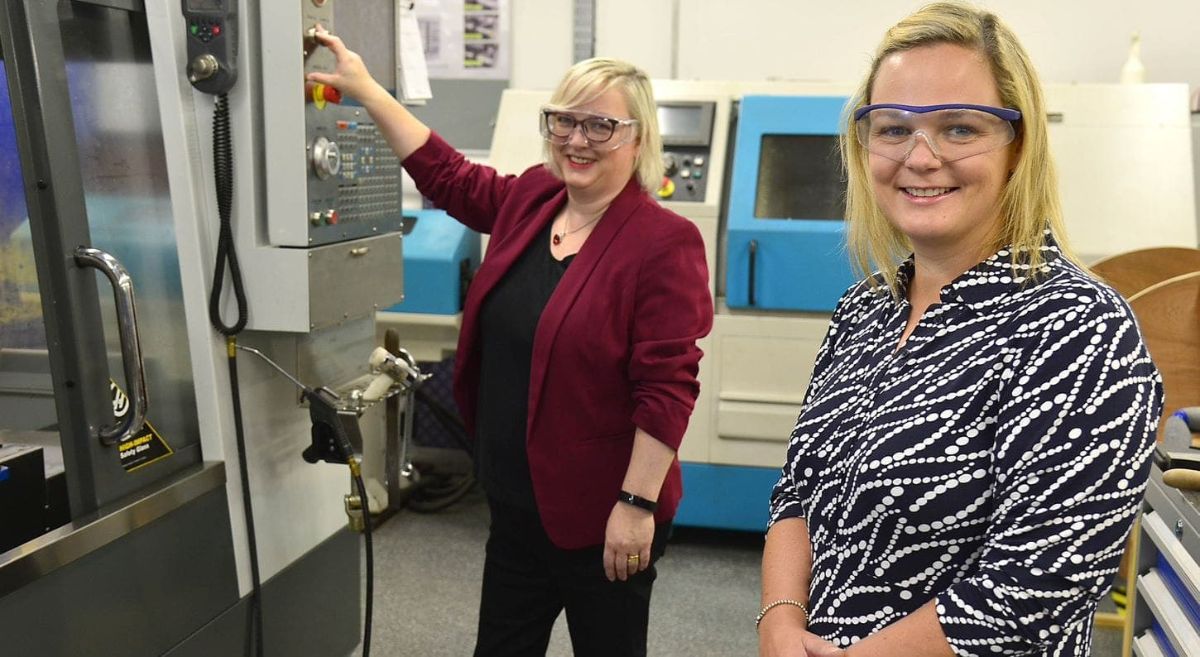 (L – R)  SERC Engineering Curriculum Managers Aine McGreegan and Trudy Patterson.